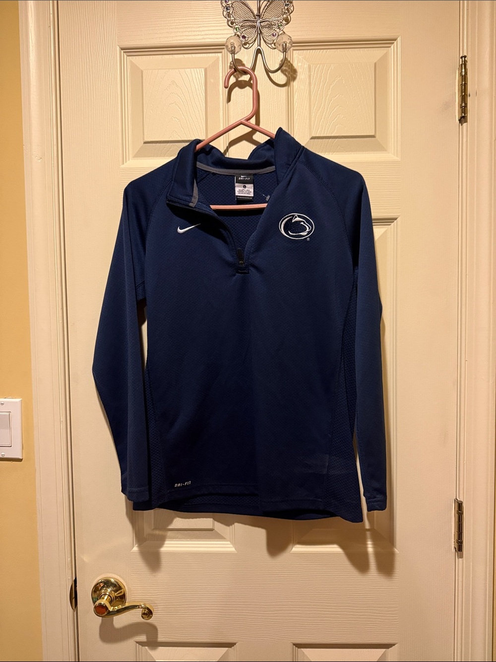 Nike Women’s Navy Cowl Quarter-Zip Pullover